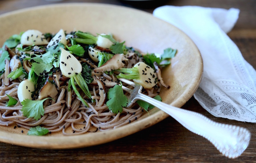 Kitchen by Aubergine Hakurei Turnip and Shiitake Mushrooms