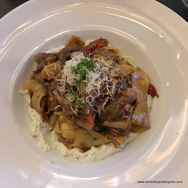 pappardelle pasta with a braised lamb sauce at Nico's 1508 in Berkeley, California pappardelle pasta with a braised lamb sauce at Nico's 1508 in Berkeley, California