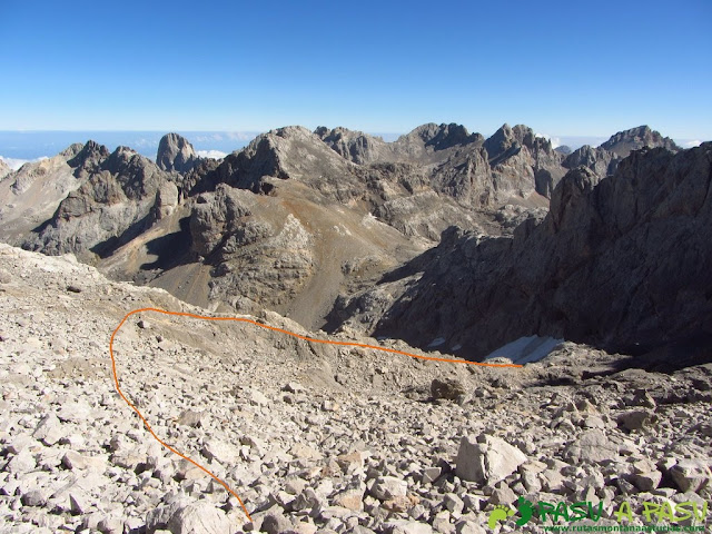 Camino a la Collada Blanca desde el Llambrión