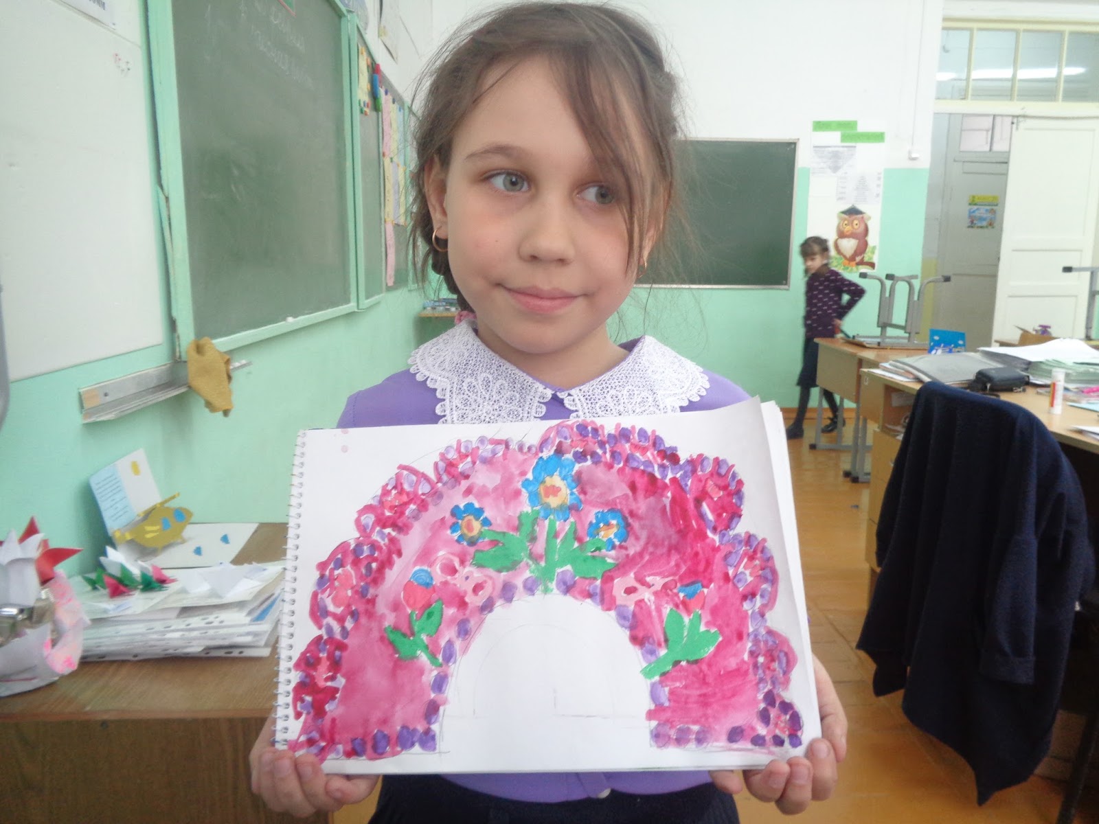 Кокошник рисунок