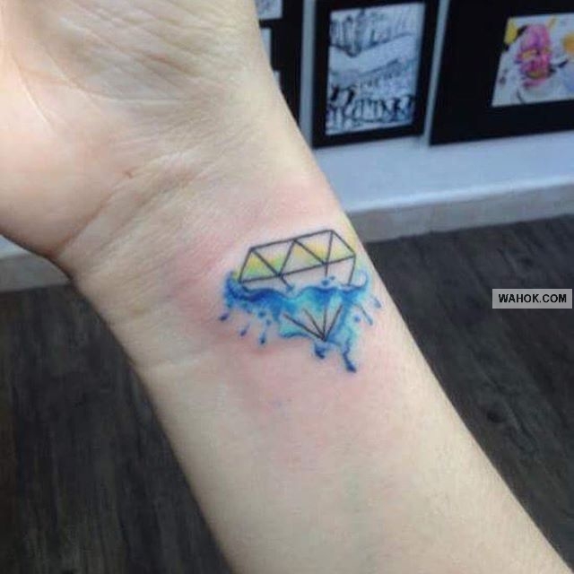 23 Gambar Tato Keren Diamond Kristal Terbaru Paling Unik