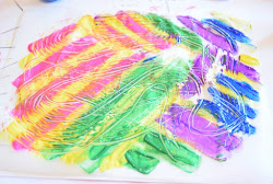 paper wax process printmaking painting fun easy preschoolers swirls glue simple activity using choices circles stripes