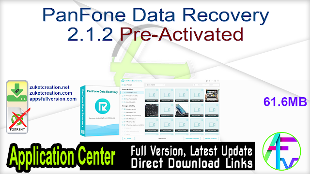 PanFone Data Recovery 2.1.2 Pre-Activated