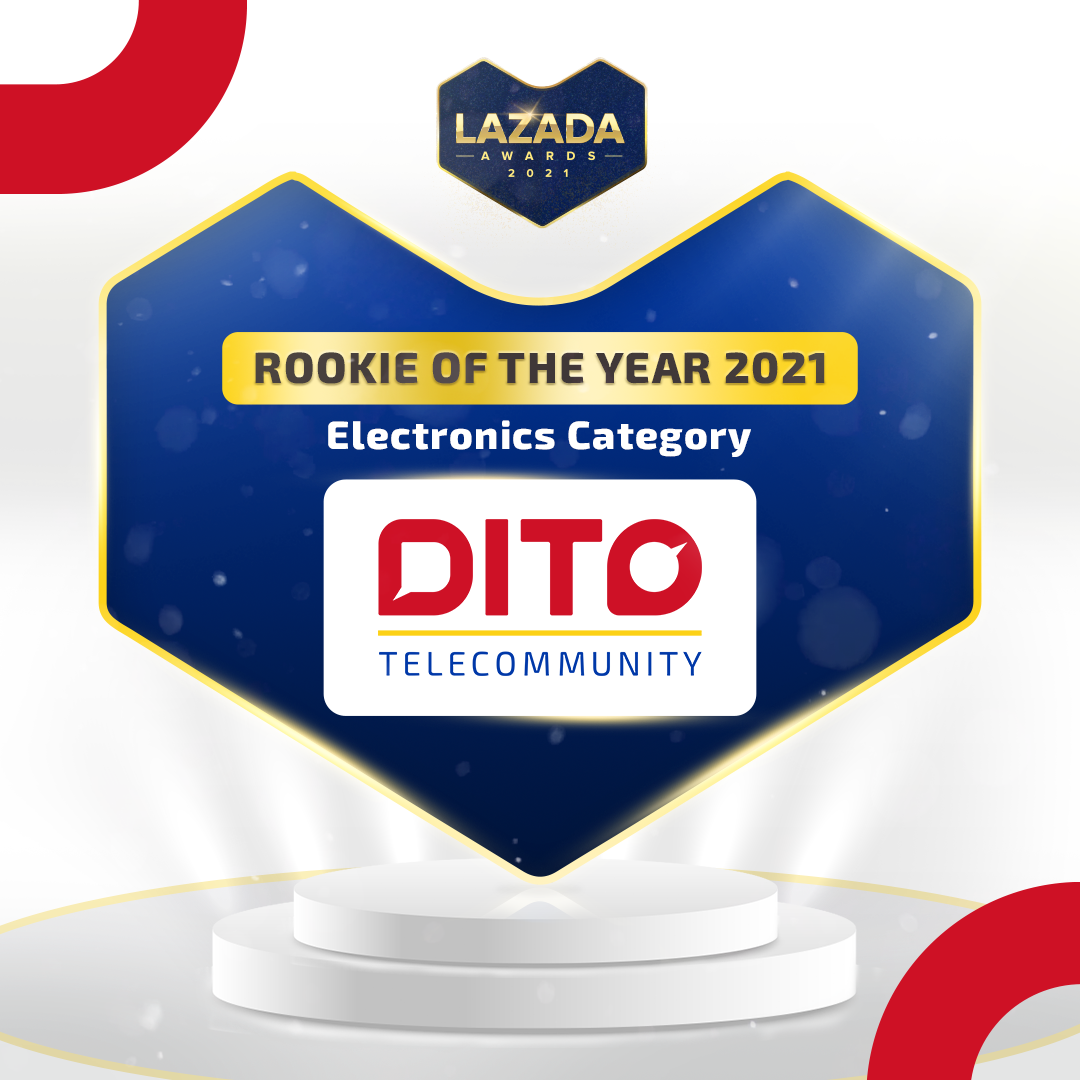 DITO Telecommunity named Rookie of the Year at Lazada Awards