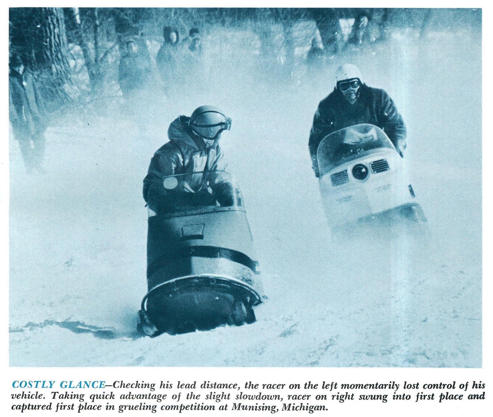 CLASSIC SNOWMOBILES OF THE PAST: 1969 SNOWMOBILE RACE