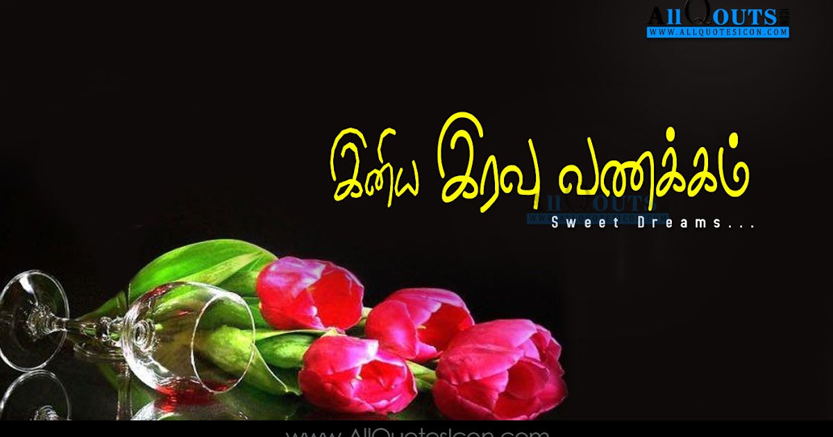 Best Tamil Good Night Images Cute Flower Good Night Shayari Greetings