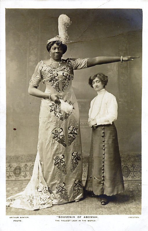 MME ABOMAH "THE AFRICAN GIANTESS," : THE TALLEST LADY IN ...