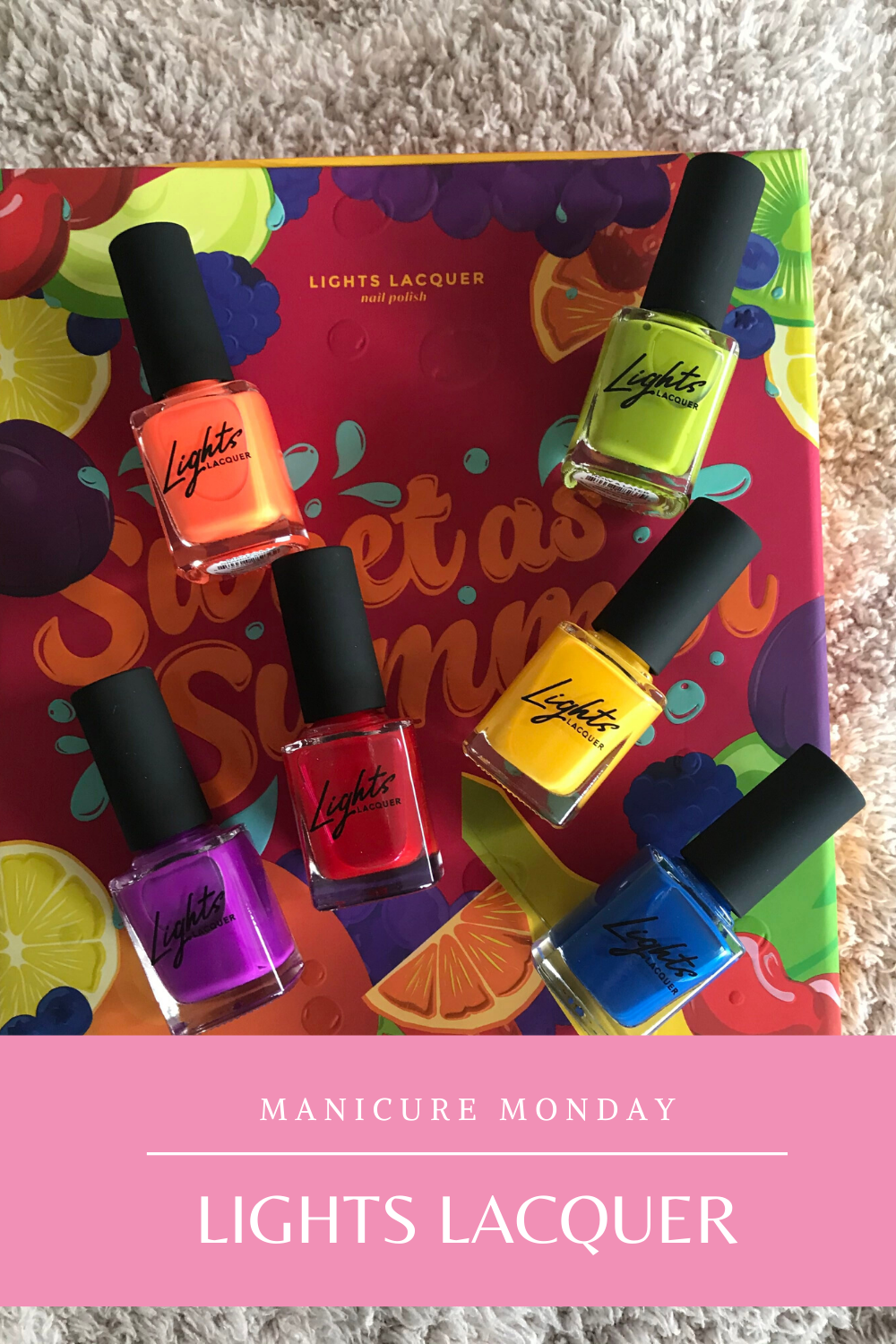 Manicure Monday "Who Loves Orange Soda" by Lights Lacquer Royally Pink