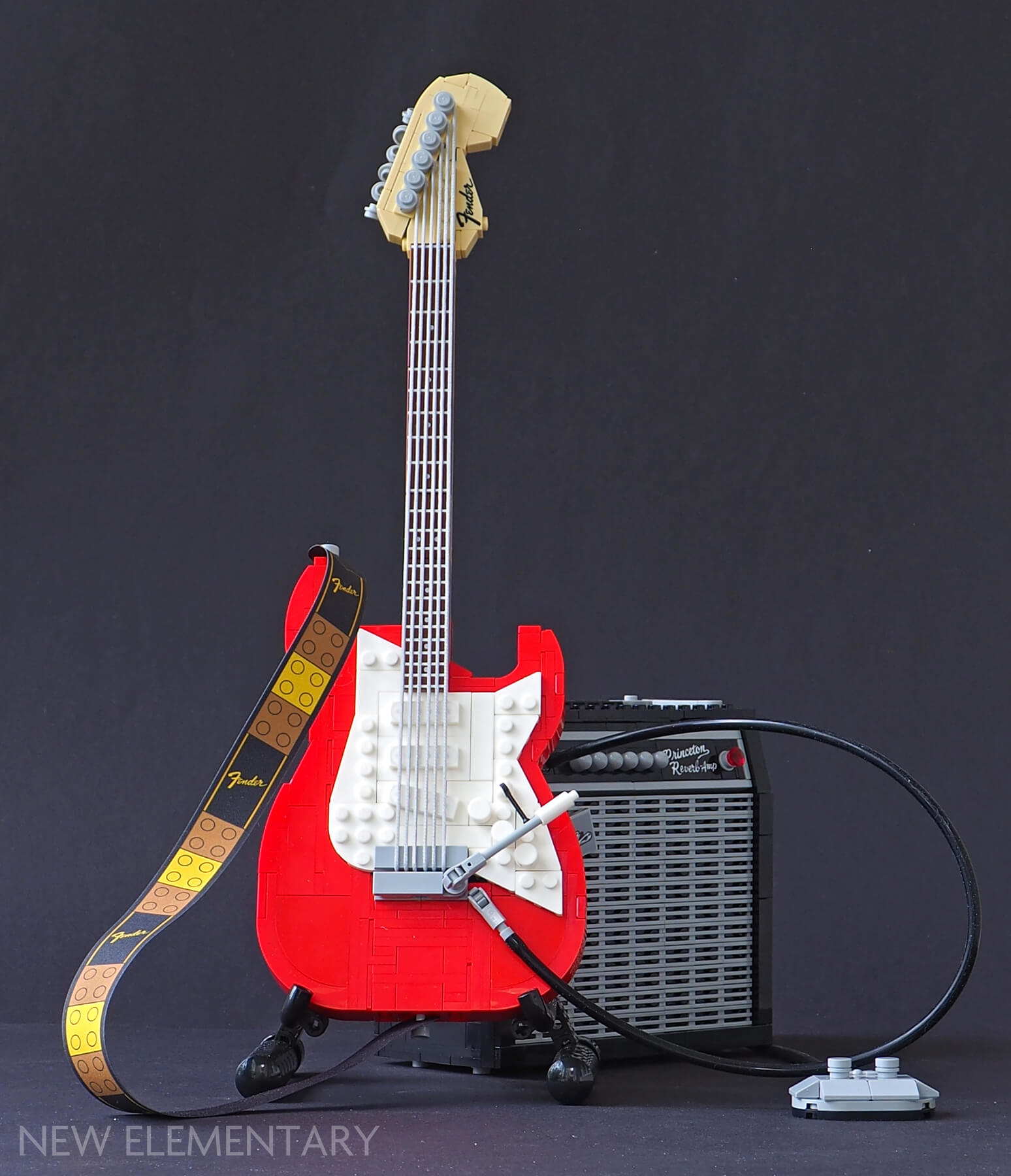 GUITAR Fender Stratocaster Lego classic 11014 ideas How to build