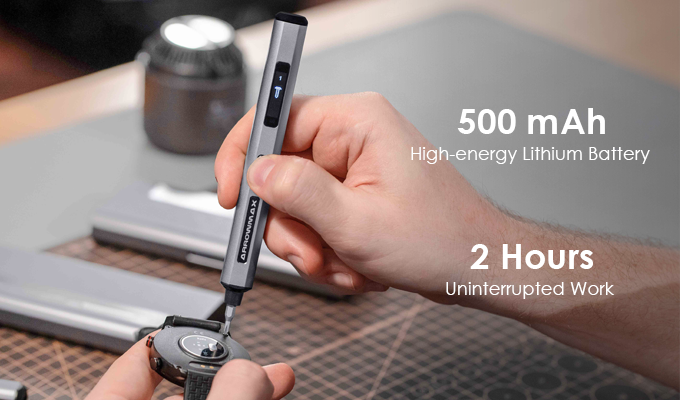 SES PRO -Smart Motion Control Electric Screwdriver Smart Motion Control/Smart Torque Force/OLED Display/34 bits/5 Modes/CVT /15*136mm/52g