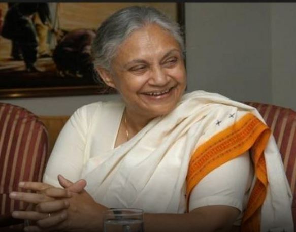 Sheila Dixit appears in UP for congress