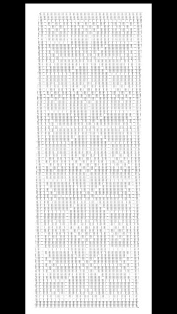 grafico de tapete de croche quadrado grande