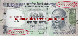100 Rupees note