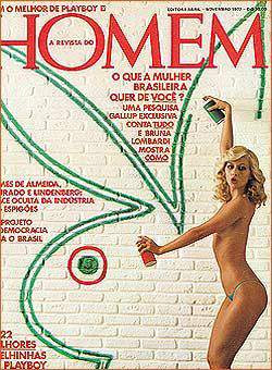 Confira as da Branca, capa da Revista Homem de novembro de 1977!