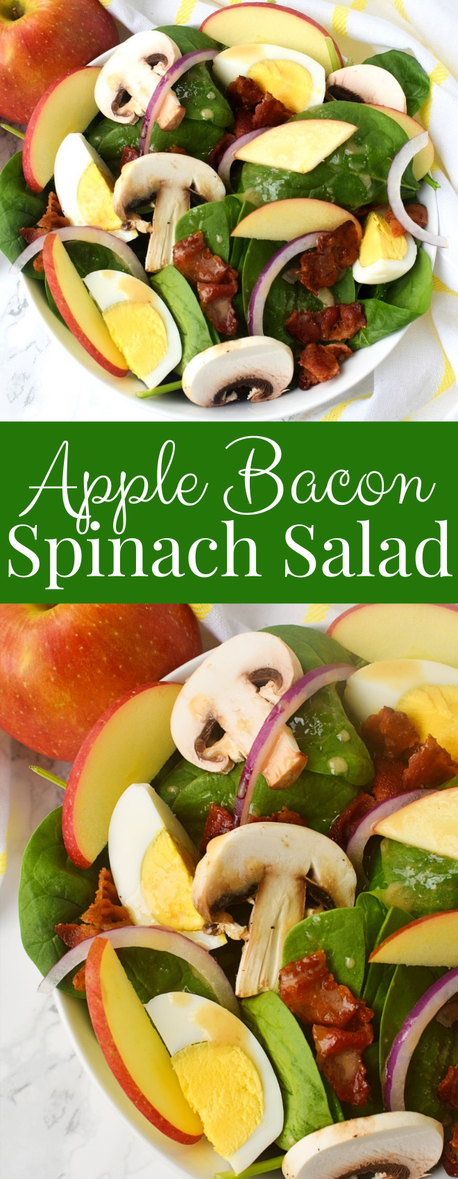 Apple Bacon Spinach Salad with Dijon Vinaigrette The Nutritionist Reviews
