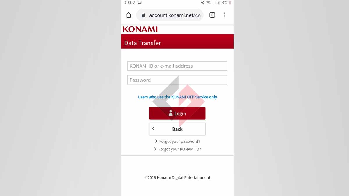 Konami Login Konami Login