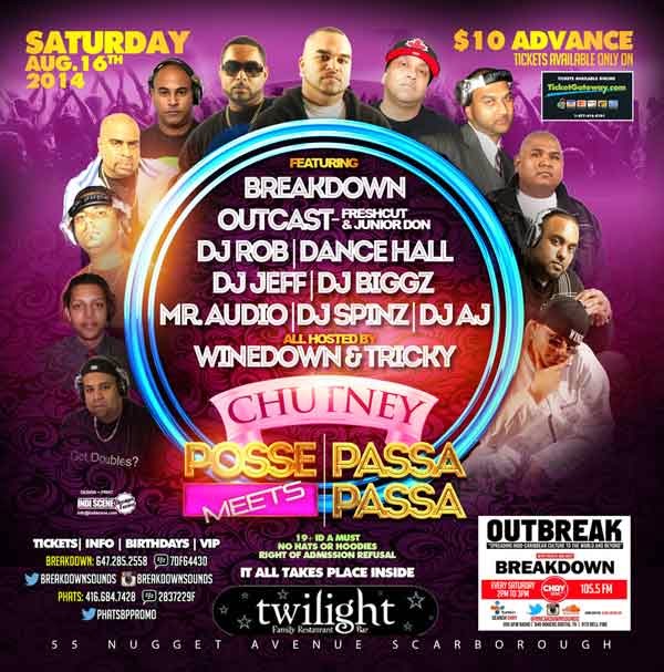 C.A. Confidential Chutney Posse Meets Chutney Passa Passa Twilight