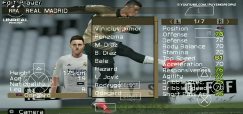 Download PES 2021 ISO PSP Season Update 2020-2021 | Socceroid