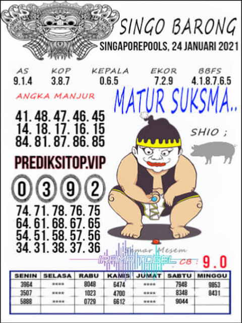PREDIKSI singapura