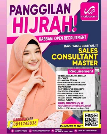 Lowongan Kerja Rabbani 2020 Area Cimahi 2021