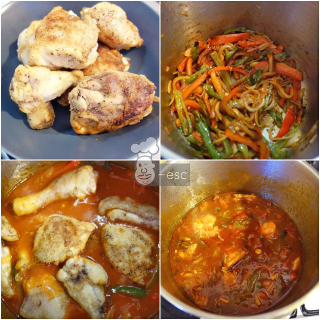 Receta de pollo a la riojana