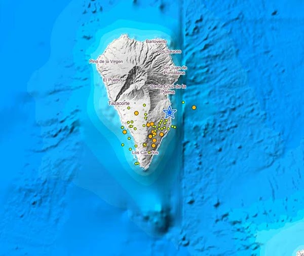 Terremotos Isla de La Palma, 28 julio 2020, baja intensidad Terremotos Isla de La Palma, 28 julio 2020, baja intensidad