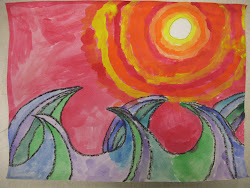 warm colors cool grade 6th paintings miss young