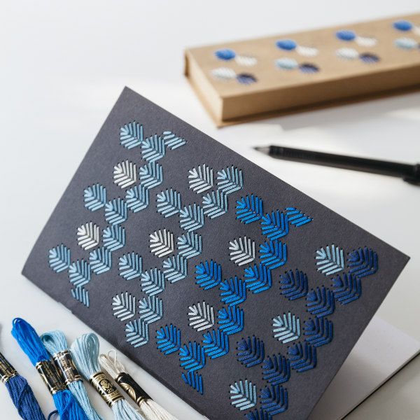 Beautiful Paper Embroidery Kits from Joone