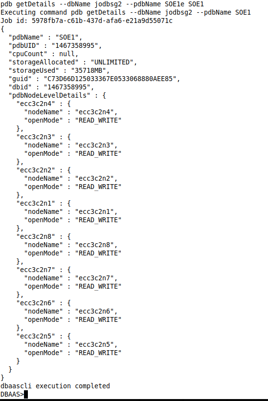 Using dbaascli to Manage Oracle CDB and PDB's with Exadata Cloud at ...