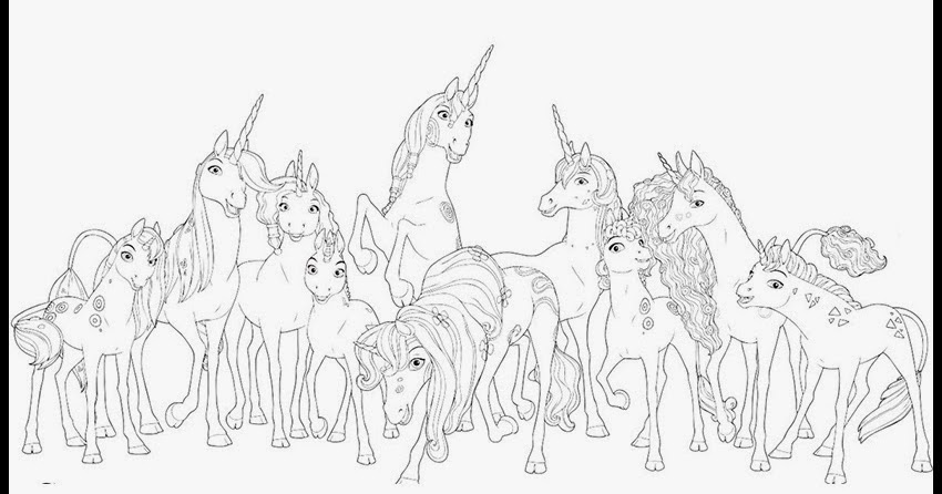 Mia And Me Ausmalbilder Einhorn Malvorlagen