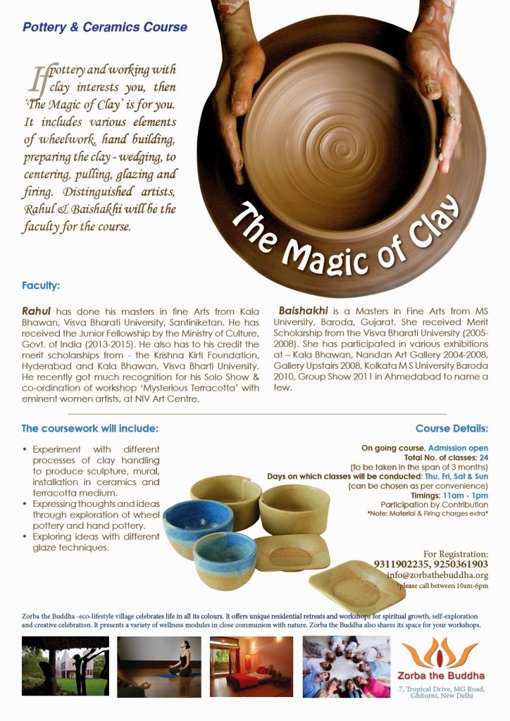 Zorba The Buddha The Magic of Clay Pottery & Ceramics Course