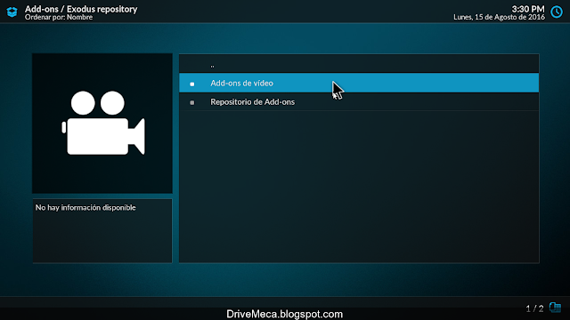 DriveMeca instalando y configurando Kodi paso a paso en español