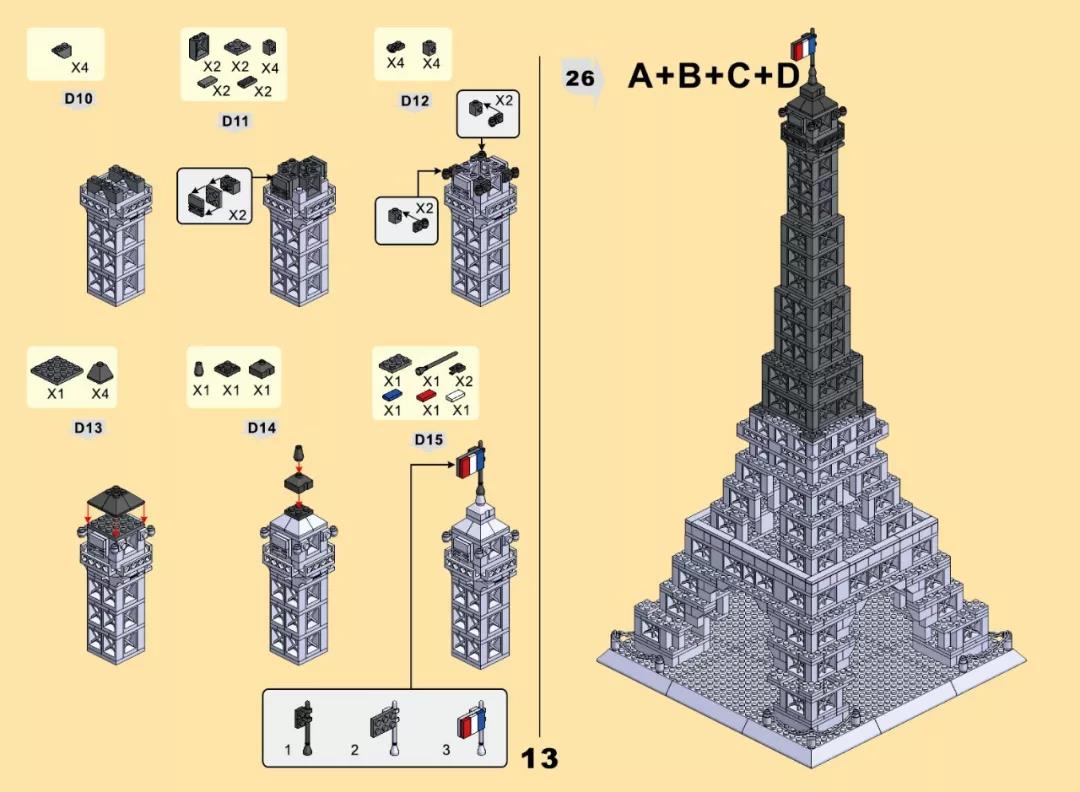 Instruction Eiffel Tower of Paris