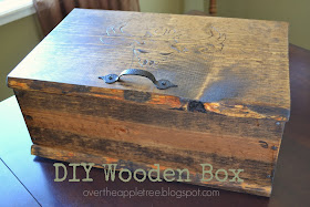 DIY Wooden Box by Over The Apple Tree