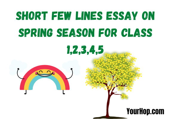 spring essay for class 3