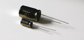 Electrolytic capacitors size