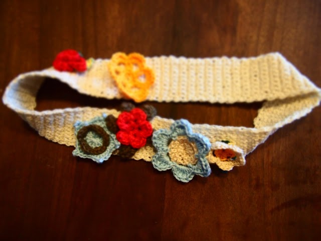 Diadema hippie de ganchillo (crochet)