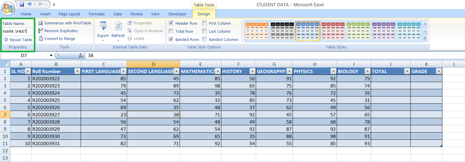 How to rename the Table Name May I Help You