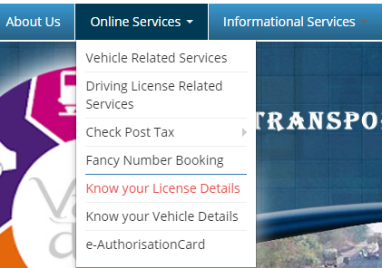 online driving licence
