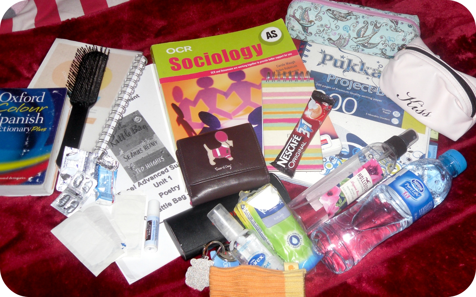 beauty and me. What's in my School Bag?