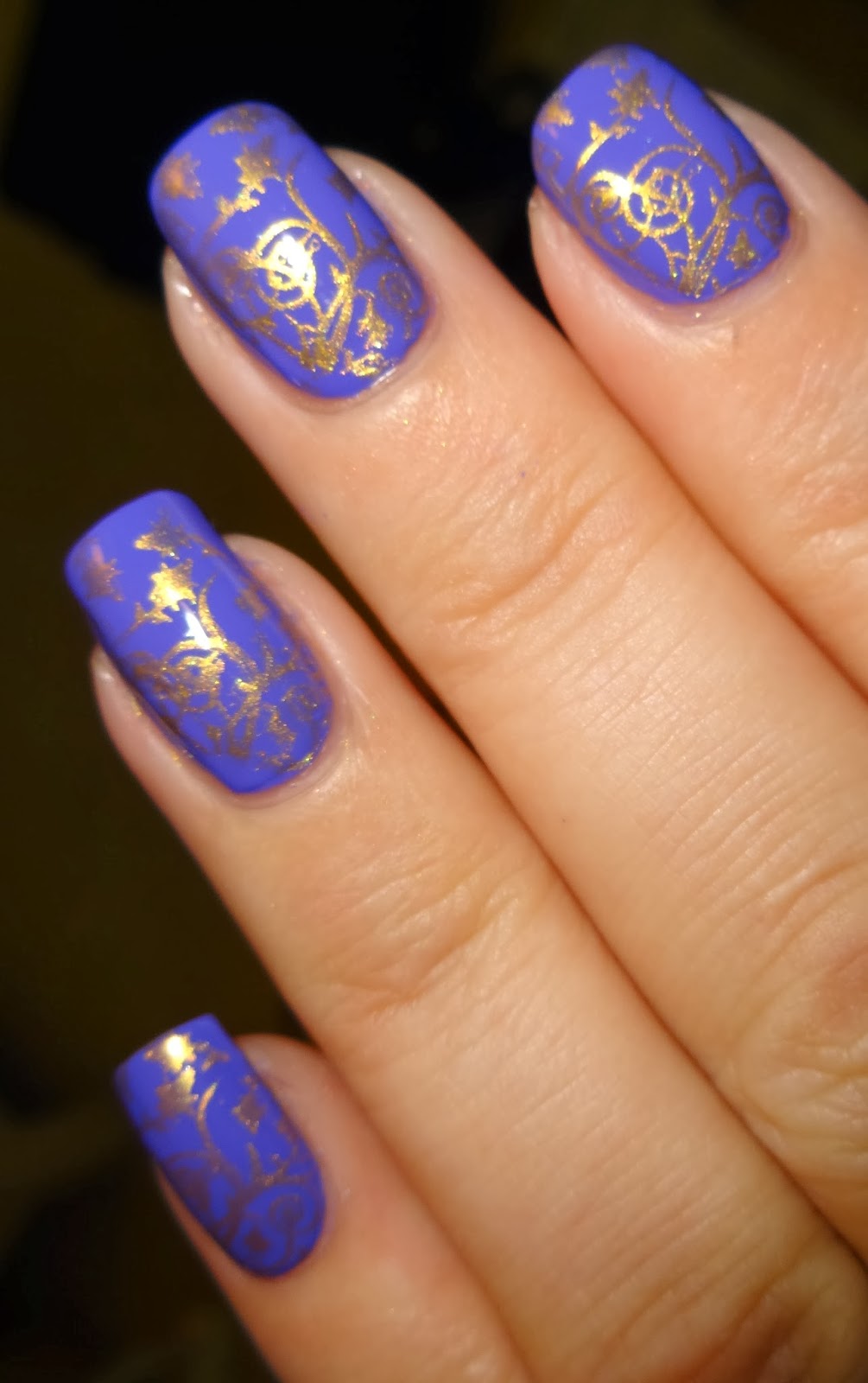 Wendy's Delights MoYou Gold Stamping Polish & Plate 221