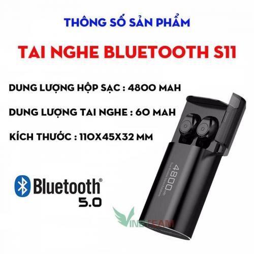 Tai Nghe Bluetooth S11 Tích Hợp Pin Dự Phòng Dung Lượng 4.800mah, Âm Thanh Vòm 3D, Vô Địch Về Pin