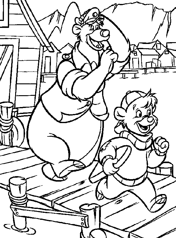 tailspins coloring pages - photo #1