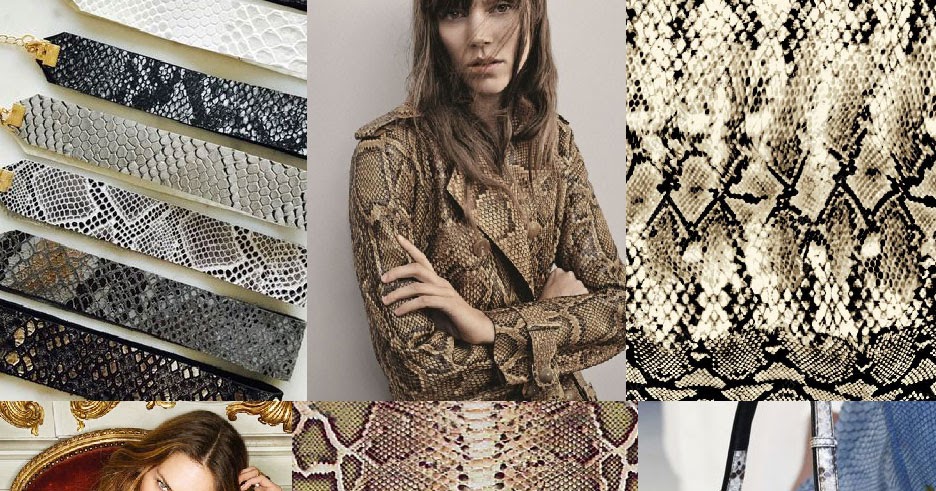 FASHION VIGNETTE: TREND | PATTERN CURATOR - BURMESE PYTHON . FW 2019