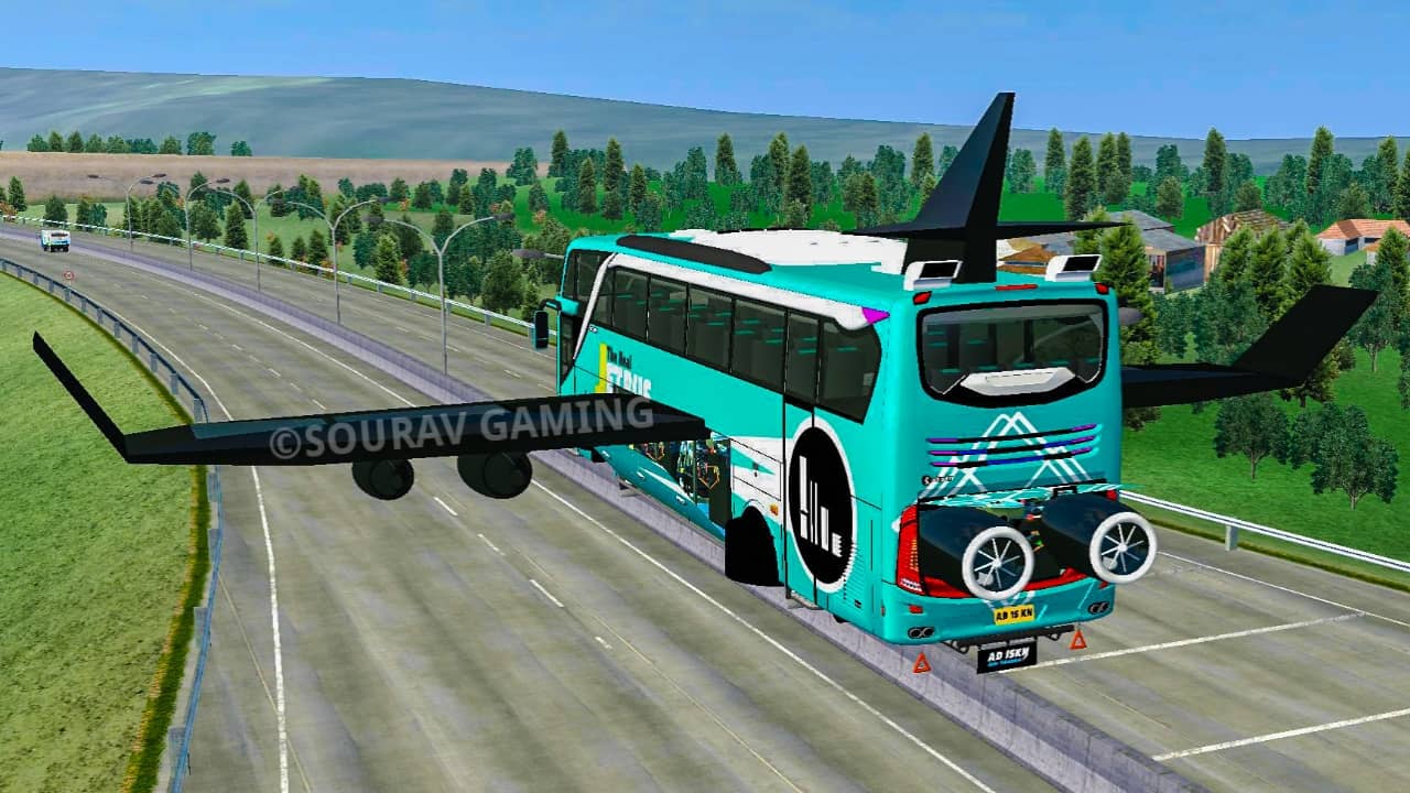 Flying Jet Bus Mod For Bus Simulator Indonesia Sourav Gaming