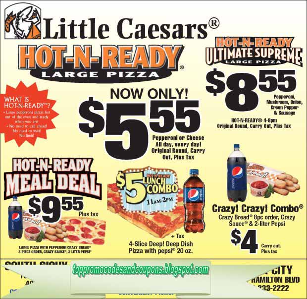 Free Promo Codes and Coupons 2020 Little Caesars Coupons