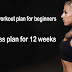 Gym workout plan for beginners | Fitness plan for 12 weeks