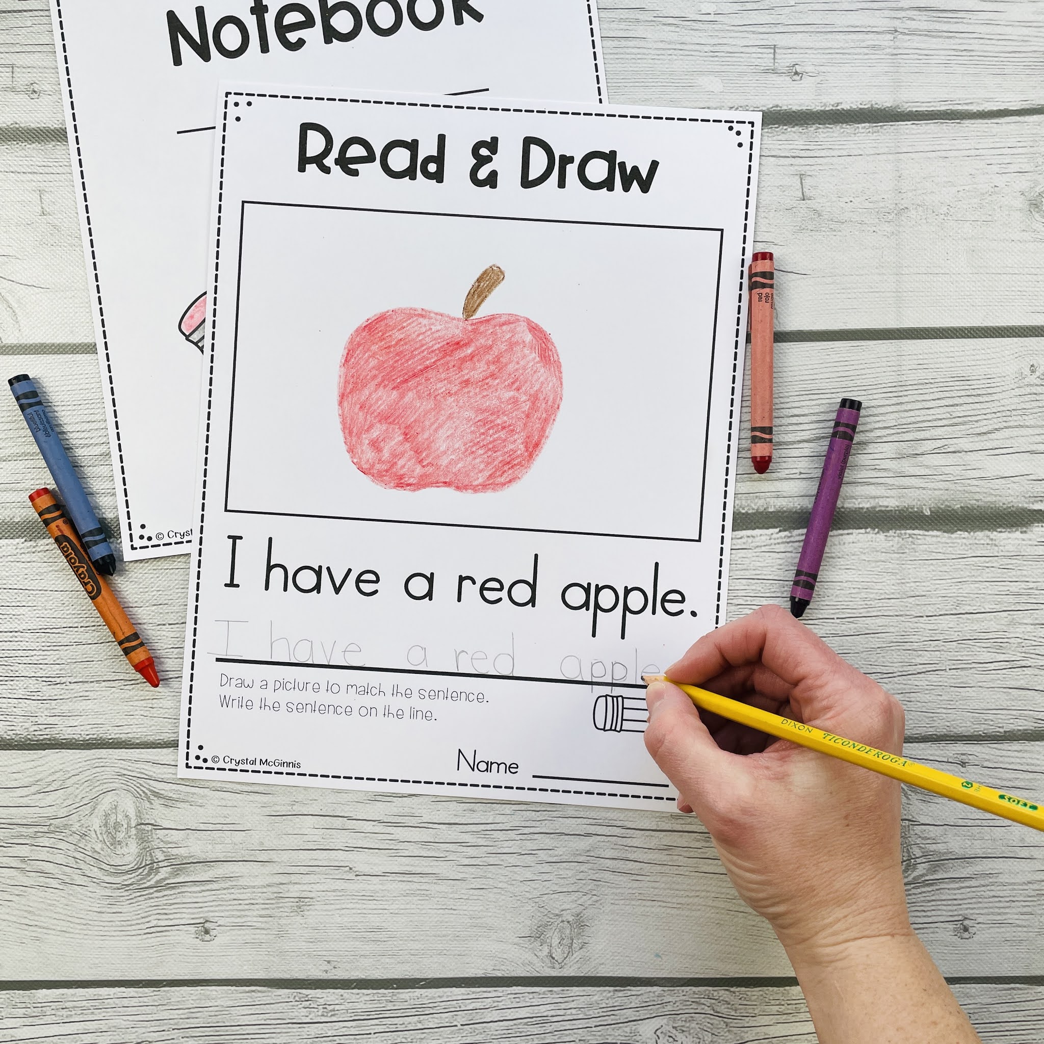 read-and-draw-simple-sentences-notebook-mrs-mcginnis-little-zizzers