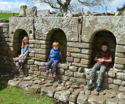 English Heritage Hadrian's Wall Chester's Roman Fort bath house