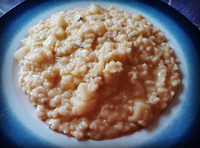 Risotto con queso gorgonzola en Thermomix